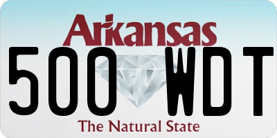 AR license plate 500WDT