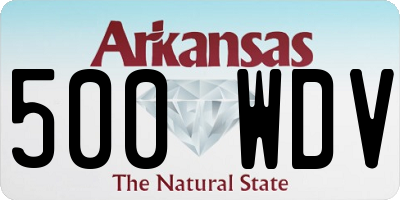 AR license plate 500WDV