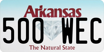AR license plate 500WEC
