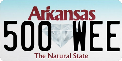 AR license plate 500WEE
