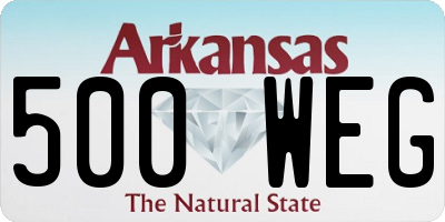 AR license plate 500WEG