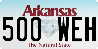 AR license plate 500WEH