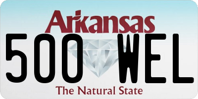 AR license plate 500WEL