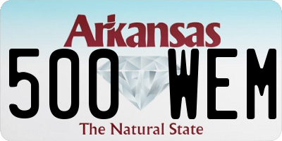 AR license plate 500WEM