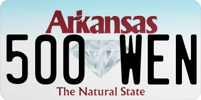 AR license plate 500WEN