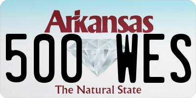 AR license plate 500WES