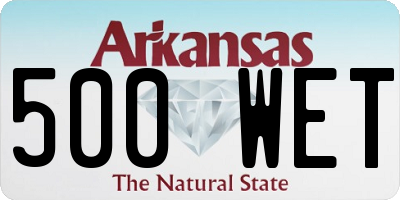 AR license plate 500WET