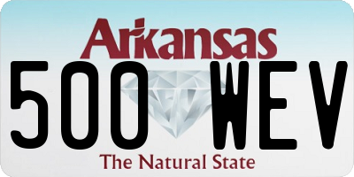 AR license plate 500WEV