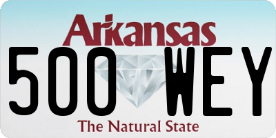 AR license plate 500WEY