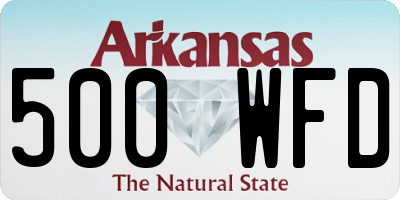 AR license plate 500WFD