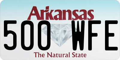 AR license plate 500WFE