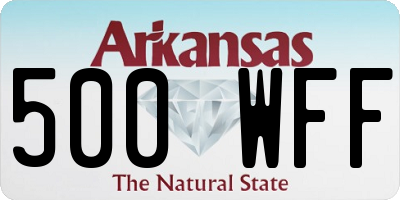 AR license plate 500WFF