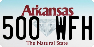 AR license plate 500WFH