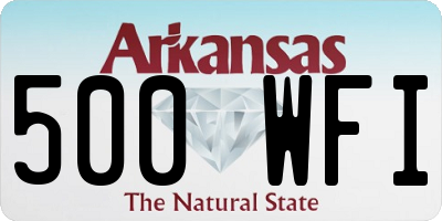 AR license plate 500WFI