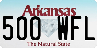 AR license plate 500WFL
