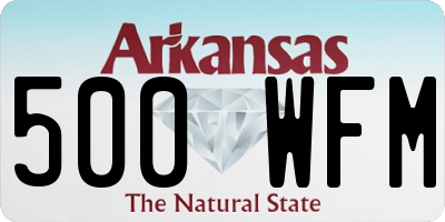 AR license plate 500WFM