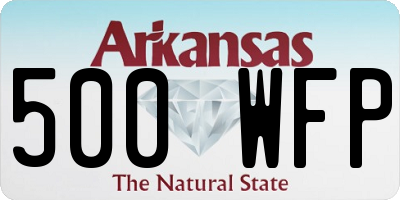 AR license plate 500WFP