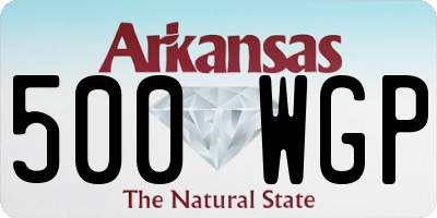 AR license plate 500WGP