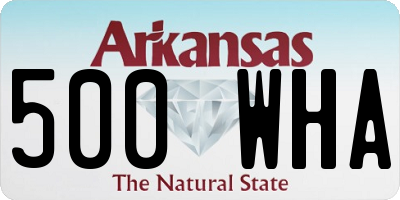AR license plate 500WHA