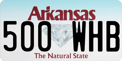 AR license plate 500WHB