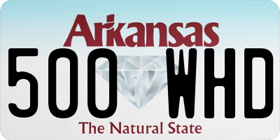 AR license plate 500WHD