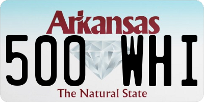 AR license plate 500WHI