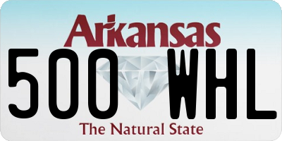 AR license plate 500WHL