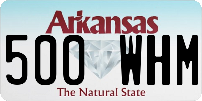 AR license plate 500WHM