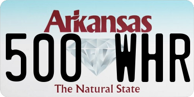 AR license plate 500WHR