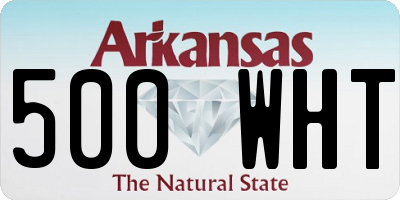 AR license plate 500WHT