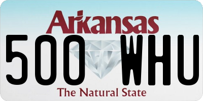 AR license plate 500WHU