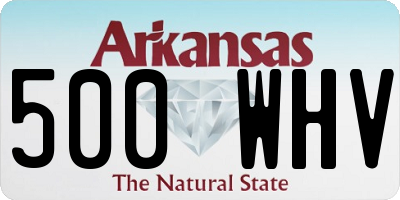 AR license plate 500WHV