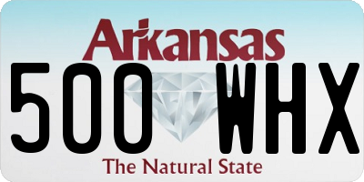 AR license plate 500WHX