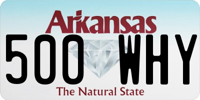 AR license plate 500WHY