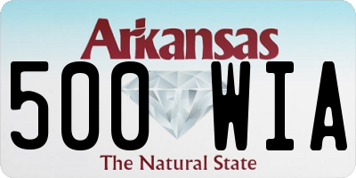 AR license plate 500WIA