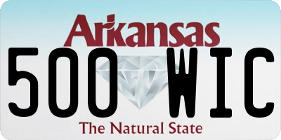 AR license plate 500WIC