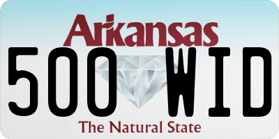 AR license plate 500WID