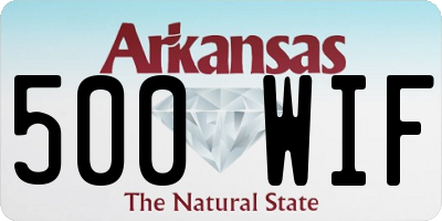 AR license plate 500WIF