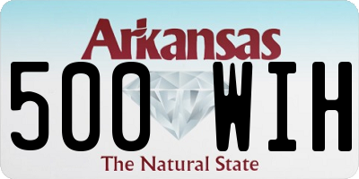AR license plate 500WIH