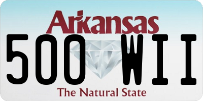 AR license plate 500WII