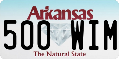 AR license plate 500WIM