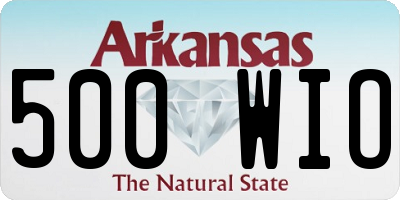 AR license plate 500WIO