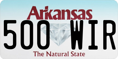 AR license plate 500WIR