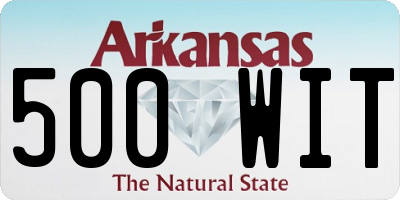 AR license plate 500WIT
