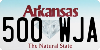 AR license plate 500WJA