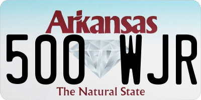 AR license plate 500WJR