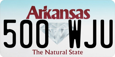 AR license plate 500WJU
