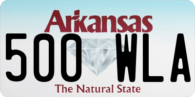 AR license plate 500WLA