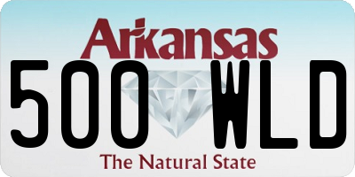AR license plate 500WLD