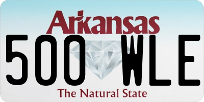 AR license plate 500WLE
